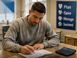 Learner developing financial literacy skills